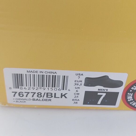 Skechers Men's Oswald Balder Clog in Black - Size 7 - Picture 9 of 10